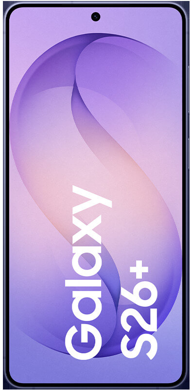 Samsung Galaxy S26 Plus Cobalt Violet, Vorderansicht
