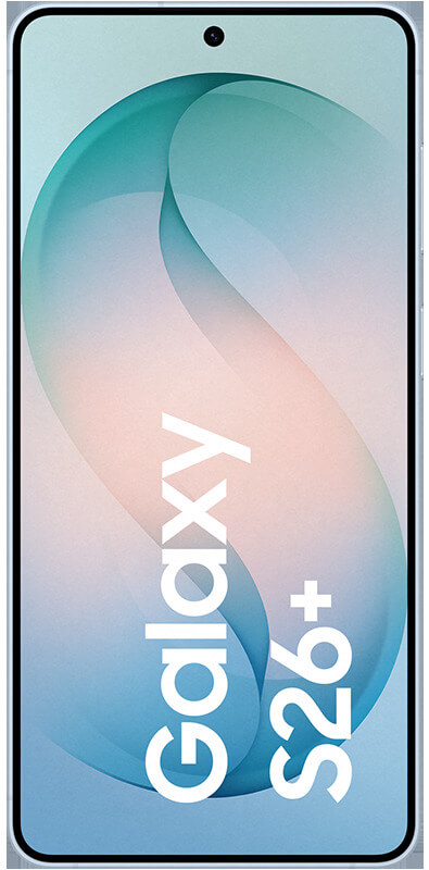 Samsung Galaxy S26 Plus Sky Blue, Vorderansicht
