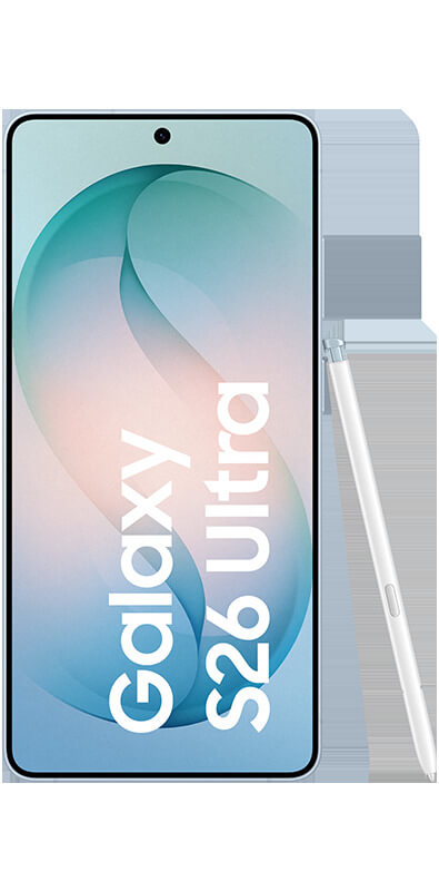 Samsung Galaxy S26 Ultra Sky Blue, Vorderansicht