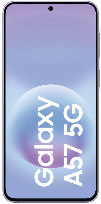 Samsung Galaxy A57 5G Awesome Lilac, Vorderansicht