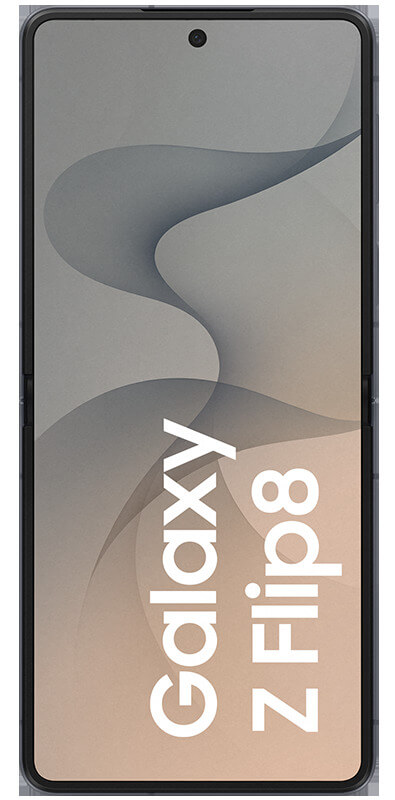 Samsung Galaxy Z Flip 8 Graphite, Vorderansicht
