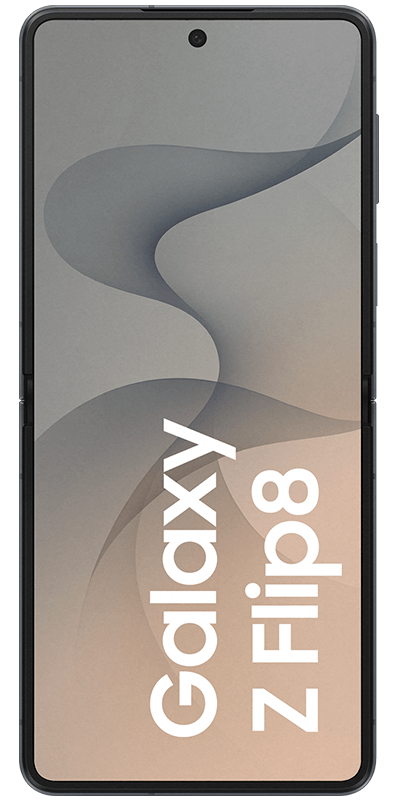Samsung Galaxy Z Flip 8 Graphite, Vorderansicht