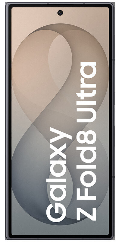 Samsung Galaxy Z Fold 8 Ultra Graphite, Vorderansicht