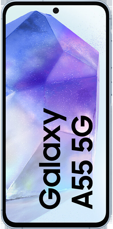 Samsung Galaxy A55 5G Awesome Iceblue, Vorderansicht