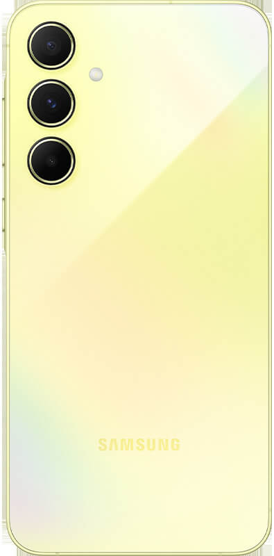 Samsung Galaxy A55 5G Awesome Lemon, Rückansicht