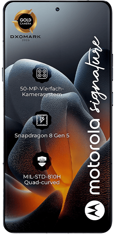 Sonstige Motorola Signature Pantone Carbon, Vorderansicht