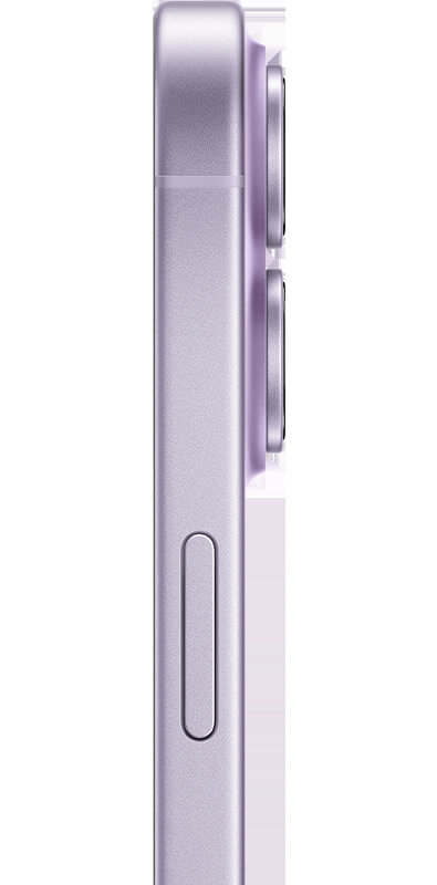 Apple iPhone 17 Lavendel, Seitenansicht