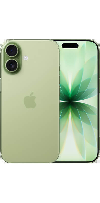 Apple iPhone 17 Salbei, Rückansicht