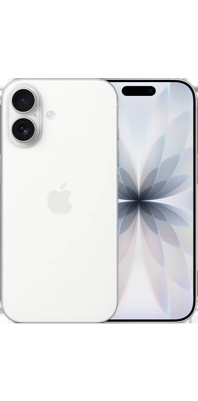 Apple iPhone 17 Weiß, Rückansicht