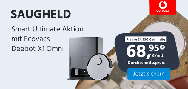 Vodafone Smart Ultimate Aktion inkl. Ecovacs Deebot X1 Omni