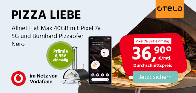 Otelo Allnet Flat Max 40GB Aktion mit Pizzaofen für 6,95€ Zuzahlung