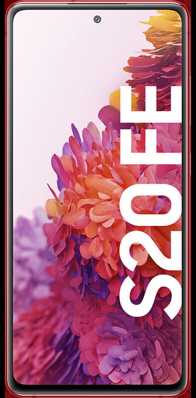 Samsung Galaxy S20 FE cloud red, Vorderansicht