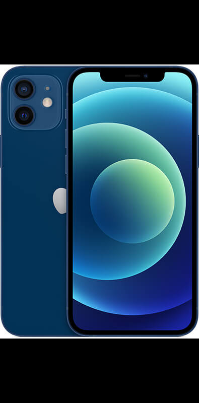 Apple iPhone 12 Blau, Seitenansicht