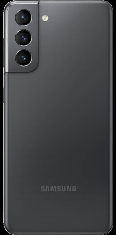 Samsung Galaxy S21 5G phantom gray, Seitenansicht