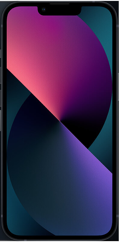 Apple iPhone 13 mini Mitternacht, Vorderansicht