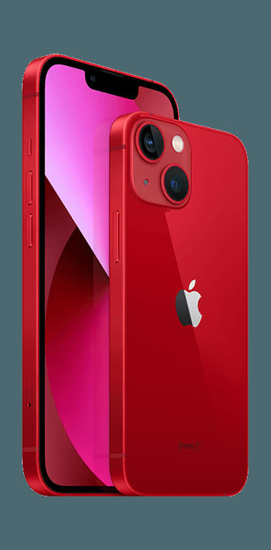 Apple iPhone 13 mini PRODUCT(RED), Seitenansicht