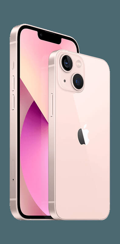 Apple iPhone 13 mini Rosé, Seitenansicht