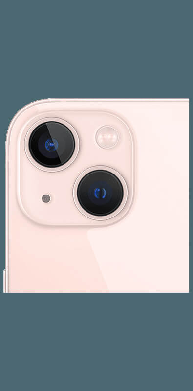 Apple iPhone 13 mini Rosé, Rückansicht