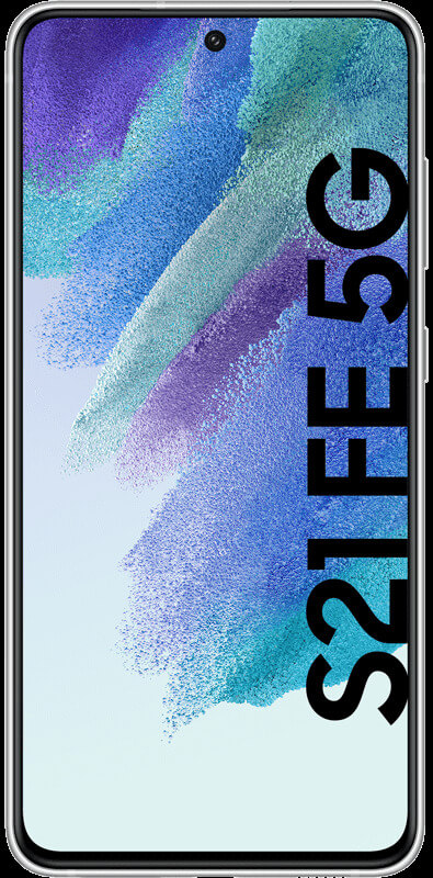 Samsung Galaxy S21 FE 5G white, Vorderansicht