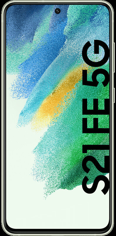 Samsung Galaxy S21 FE 5G olive, Vorderansicht