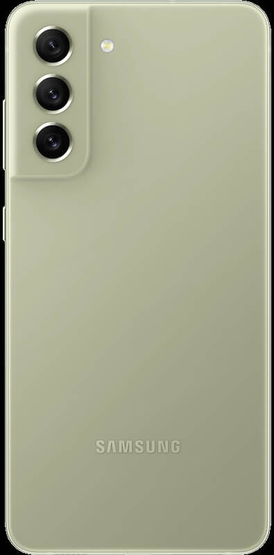 Samsung Galaxy S21 FE 5G olive, Seitenansicht