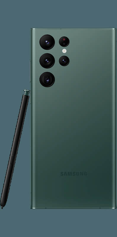 Samsung Galaxy S22 Ultra 5G Green, Seitenansicht