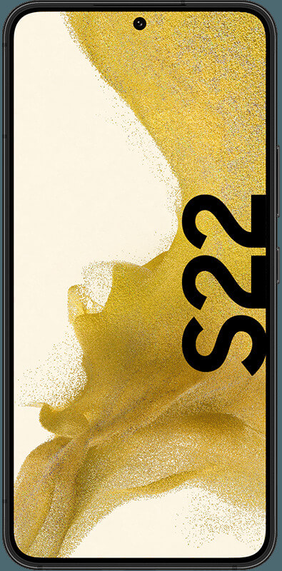 Samsung Galaxy S22 5G Black, Vorderansicht