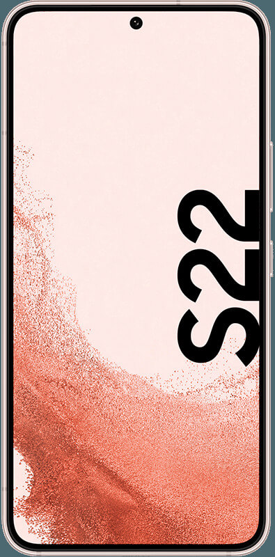 Samsung Galaxy S22 5G Pink Gold, Vorderansicht