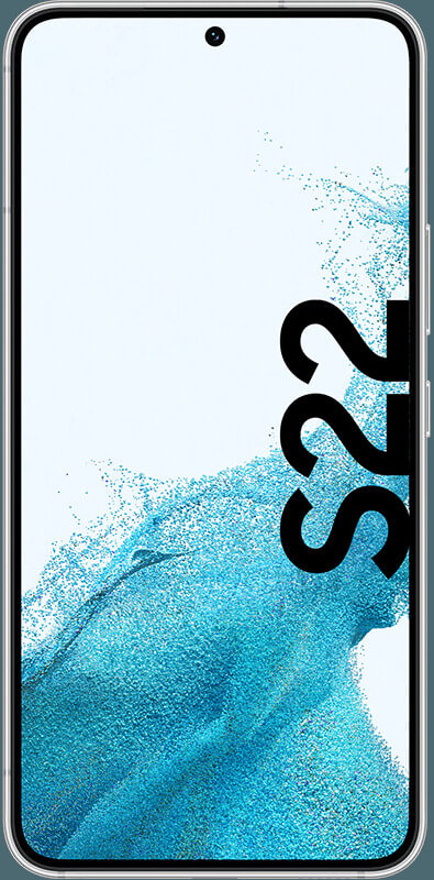 Samsung Galaxy S22 5G White, Vorderansicht
