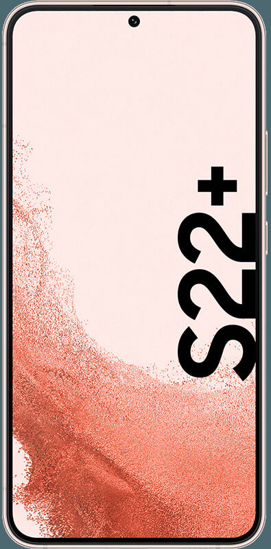 Samsung Galaxy S22 Plus 5G Pink Gold, Vorderansicht