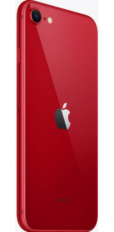 Apple iPhone SE 2022 (PRODUCT)RED, Seitenansicht