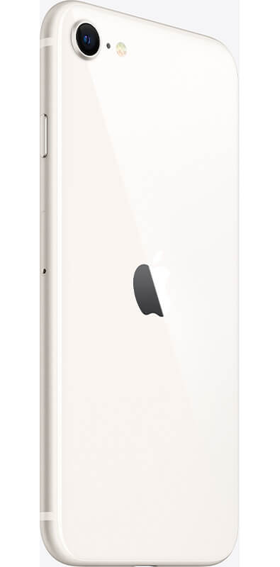Apple iPhone SE 2022 Starlight, Seitenansicht