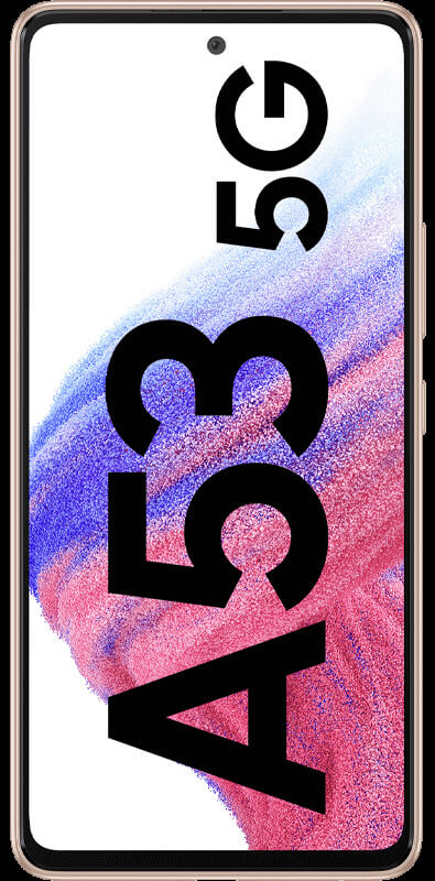 Samsung Galaxy A53 5G Awesome Peach, Vorderansicht
