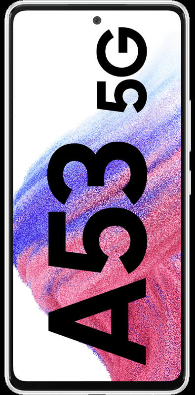 Samsung Galaxy A53 5G Awesome White, Vorderansicht