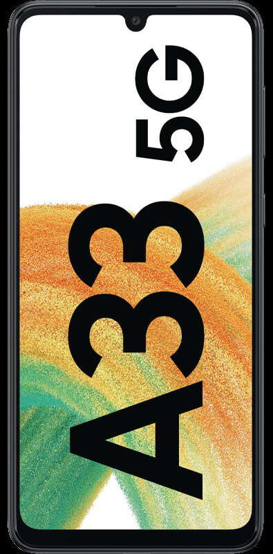 Samsung Galaxy A33 5G  Awesome Black , Vorderansicht
