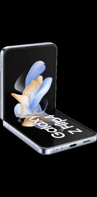 Samsung Galaxy Z Flip 4 5G Blue, Seitenansicht