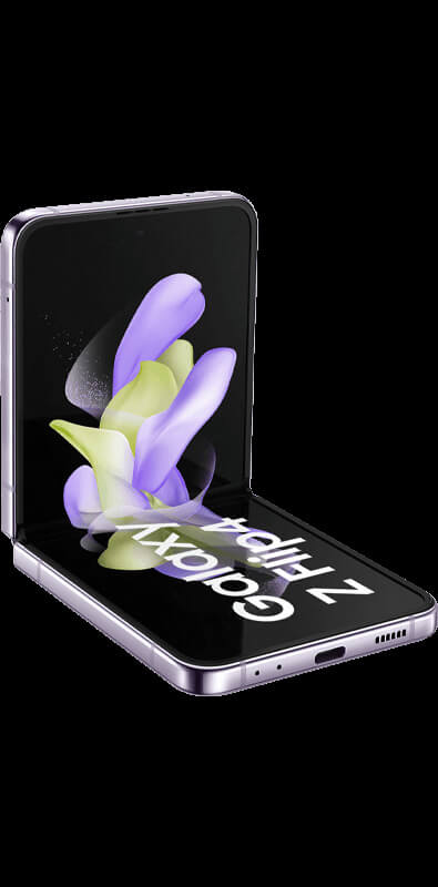 Samsung Galaxy Z Flip 4 5G Bora Purple, Seitenansicht