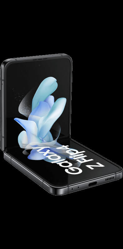 Samsung Galaxy Z Flip 4 5G Graphite, Seitenansicht