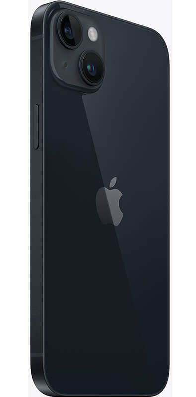 Apple iPhone 14 Plus Midnight, Seitenansicht
