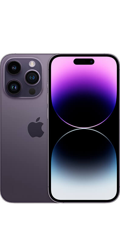 Apple iPhone 14 Pro Deep Purple, Rückansicht