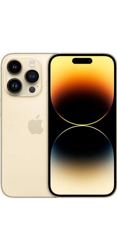 Apple iPhone 14 Pro Gold, Rückansicht