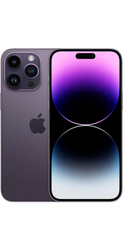 Apple iPhone 14 Pro Max Deep Purple, Rückansicht