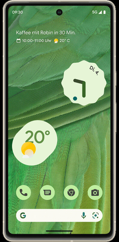 Google Pixel 7 Dual Sim  Lemongrass, Vorderansicht