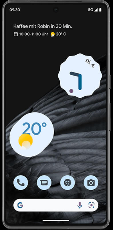 Google Pixel 7 Pro Dual Sim  Obsidian, Vorderansicht