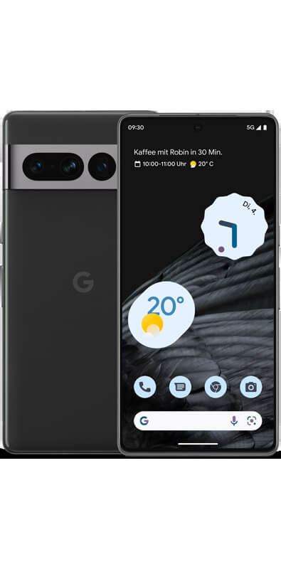 Google Pixel 7 Pro Dual Sim  Obsidian, Seitenansicht