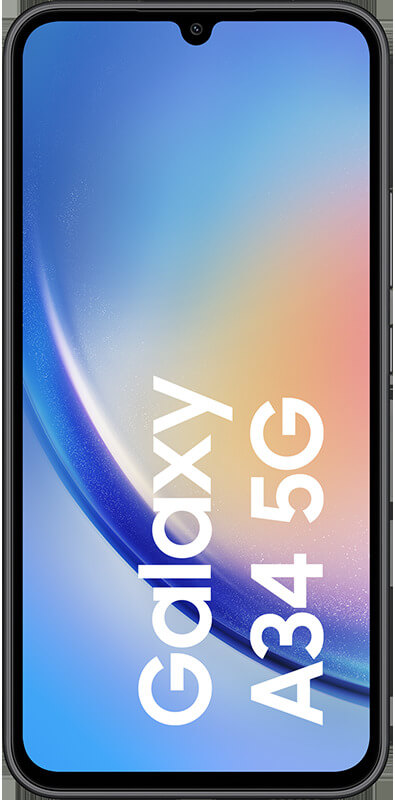Samsung Galaxy A34 5G  Awesome Graphite , Vorderansicht
