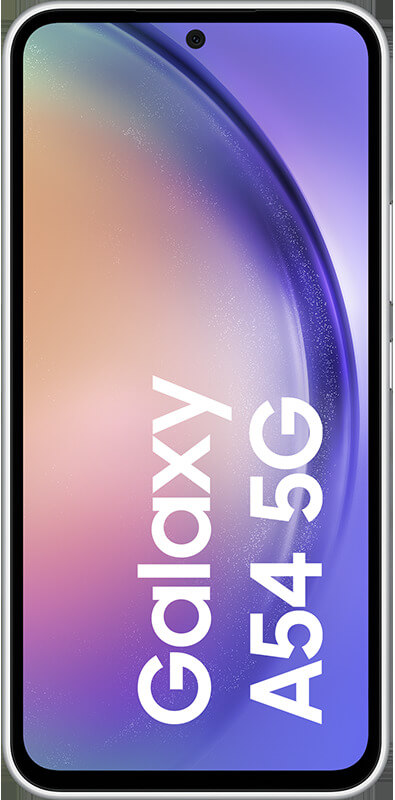 Samsung Galaxy A54 5G  Awesome White, Vorderansicht