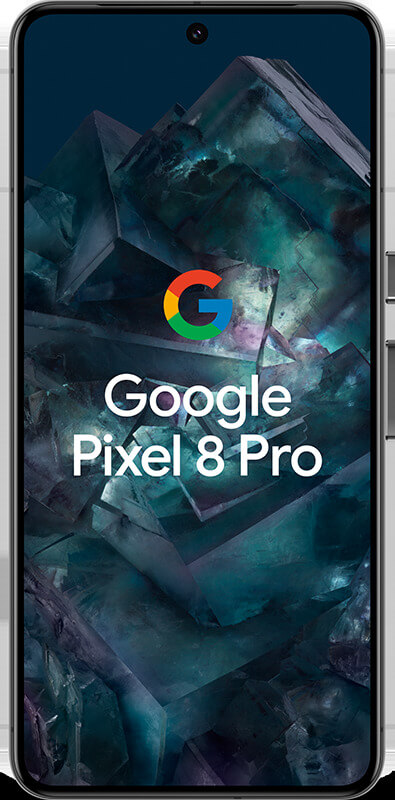 Google Pixel 8 Pro Obsidian, Vorderansicht