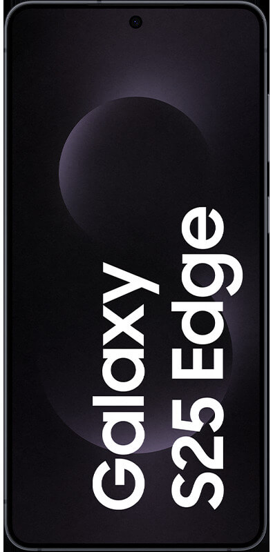 Samsung Galaxy S25 Edge Titanium Jet Black , Vorderansicht