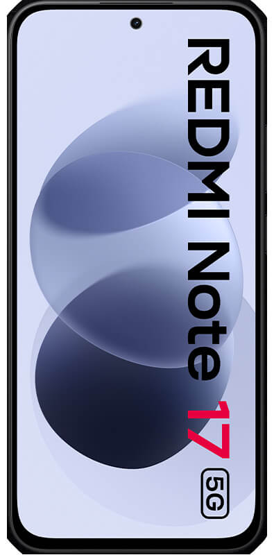 Xiaomi Redmi Note 17 5G Black , Vorderansicht